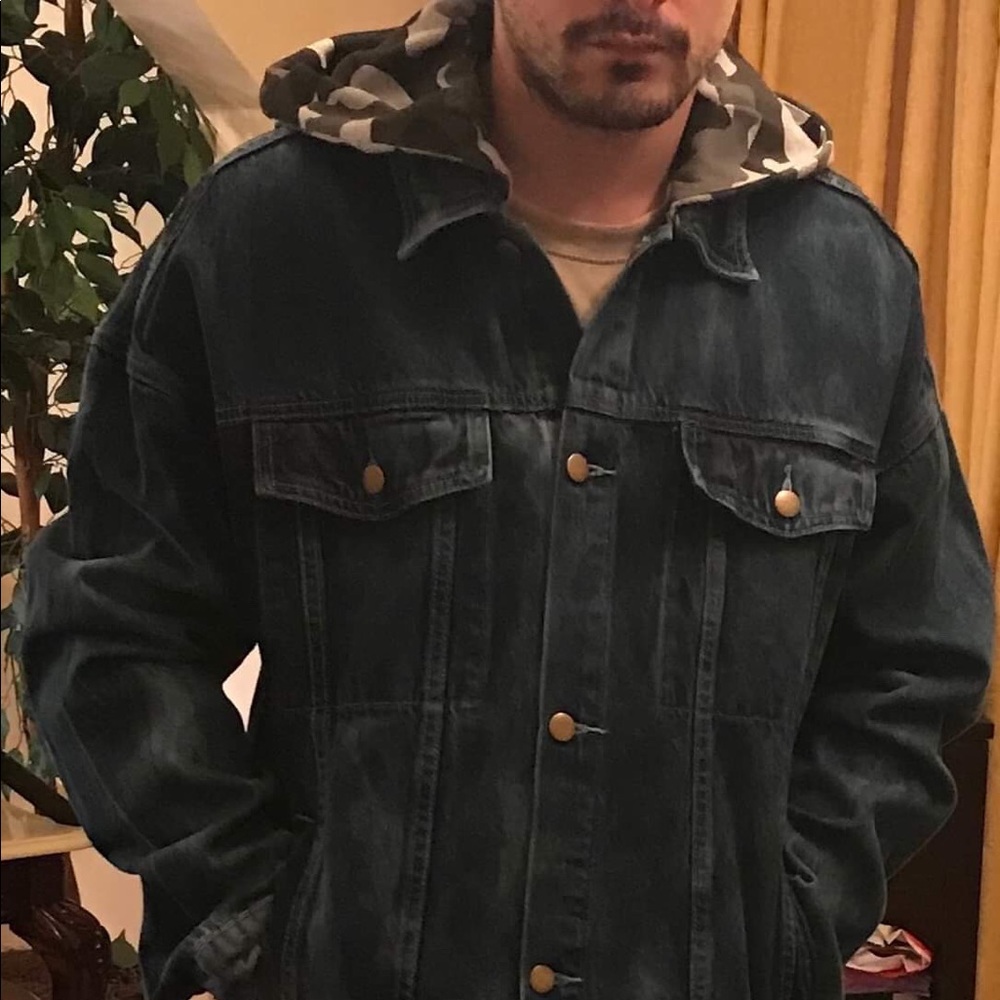 2 Russel Park Camo Denim Hoodies M/L